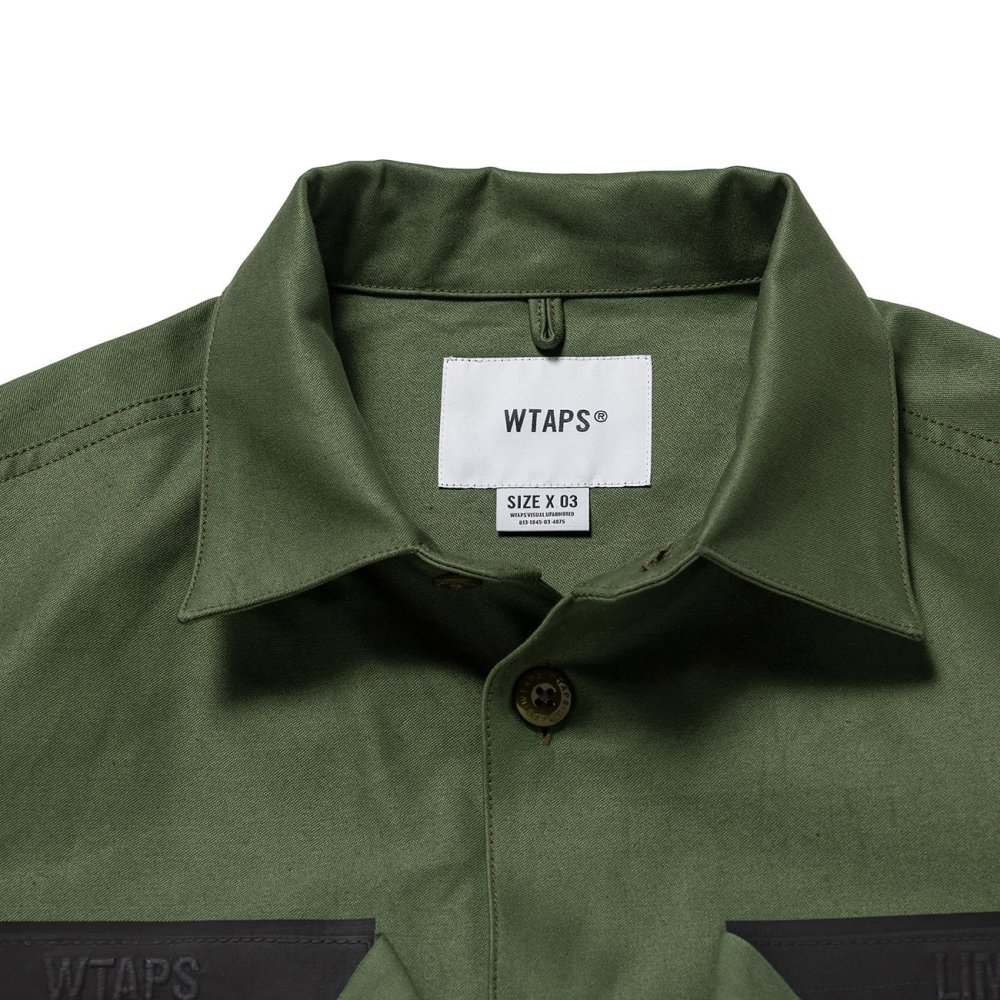 WTAPSダブルタップスCBW 01 / LS / COTTON. SATIN. IDENTITY 02 - AT ...