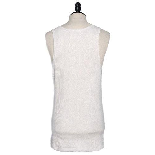 COOTIE　Ribbed Tank Top 　2 Pack　Ｍサイズ COOTIE / Ribbed Tank Top (2 Pack) - White&Oatmeal -