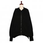 Yohji Yamamoto<br>襦ޥ<br>40/20 COMBED MINI FRENCH TERRY CUT-OFF DETAIL HOODIE 04