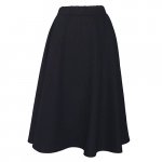 RITA<br>꥿<br>TWILL JEARSEY TACK FLARE SKIRT 01