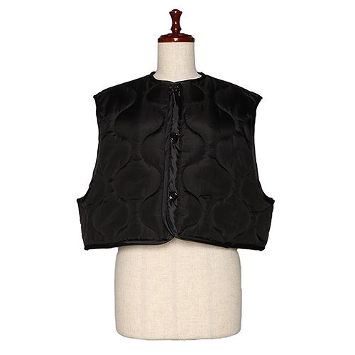 HYKE,ハイク,QUILTED CROPPED VEST