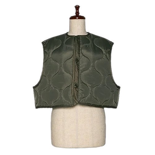 HYKE,ハイク,QUILTED CROPPED VEST