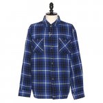 RATS<br>å<br>COTTON FLANNEL BLUE CHECK SHIRT 02