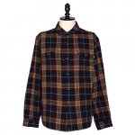 RATS<br>å<br>COTTON FLANNEL NAVY CHECK SHIRT 02