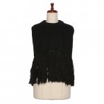 HYKE<br>ϥ<br>WOOL RIBBED SWEATER TOP WITH FRINGE 04