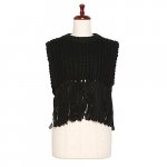 HYKE<br>ϥ<br>WAFFLE-KNIT SWEATER TOP WITH FRINGE 04