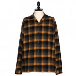 MINEDENIM<br>ޥǥ˥<br> C.R Flow Ombre Check Open Collar L/S SH 12