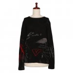 Ys<br>磻<br>40/-RY JERSEY CHALK PRINT ROUND NECK LONG SLEEVE T 04