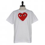 <img class='new_mark_img1' src='https://img.shop-pro.jp/img/new/icons1.gif' style='border:none;display:inline;margin:0px;padding:0px;width:auto;' />PLAY COMME des GARCONS<br>ץ쥤 ǥ륽<br>Unisex T-Shirt Printed Red Heart X Studs 12