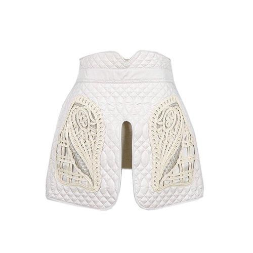 Mame Kurogouchi,マメ,Cording Embroidery Quilted Wrapped Skirt