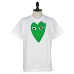 <img class='new_mark_img1' src='https://img.shop-pro.jp/img/new/icons1.gif' style='border:none;display:inline;margin:0px;padding:0px;width:auto;' />PLAY COMME des GARCONS<br>ץ쥤 ǥ륽<br>Unisex Green Heart T-Shirt 12