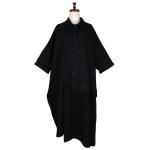<img class='new_mark_img1' src='https://img.shop-pro.jp/img/new/icons1.gif' style='border:none;display:inline;margin:0px;padding:0px;width:auto;' />Ys<br>磻<br>CREPE de CHINE/6oz DENIM ASYMMETRIC HALF SLEEVE DRESS 04