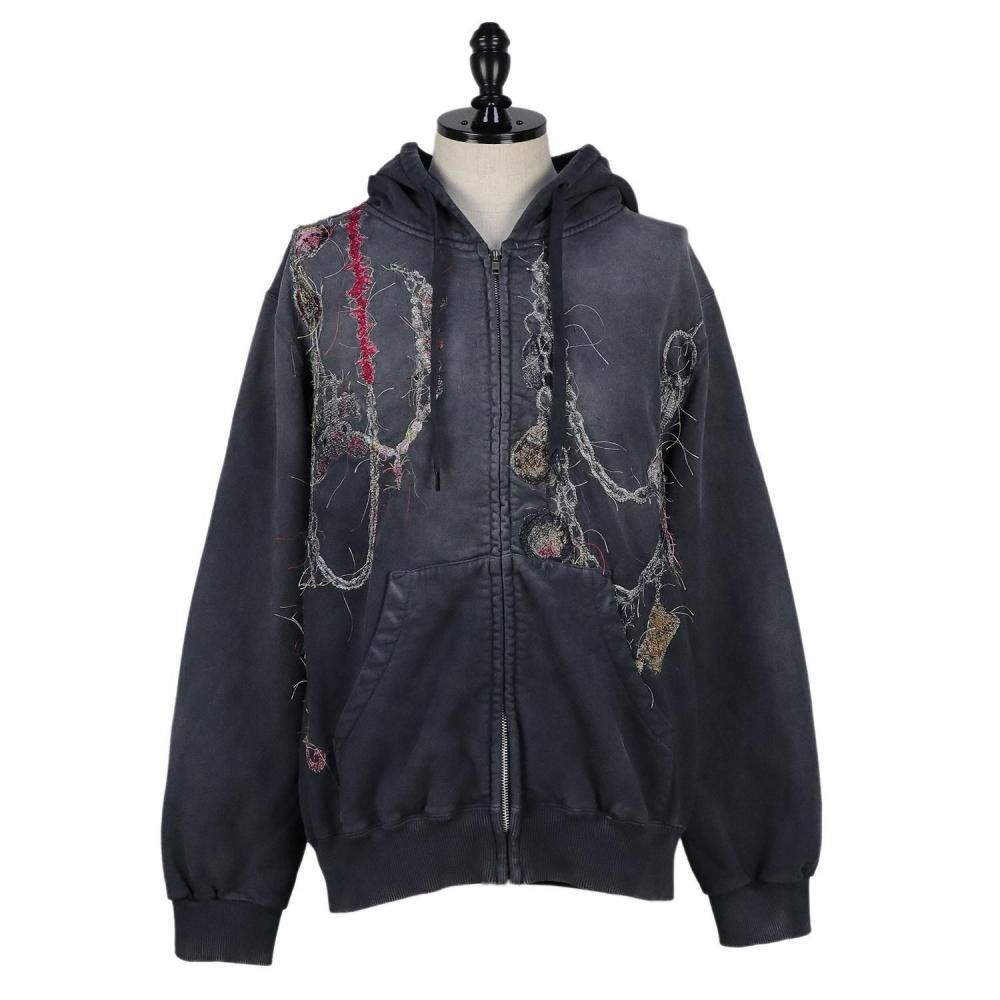 doublet ダブレット EMBROIDERED CHAIN ZIP-UP HOODIE 12