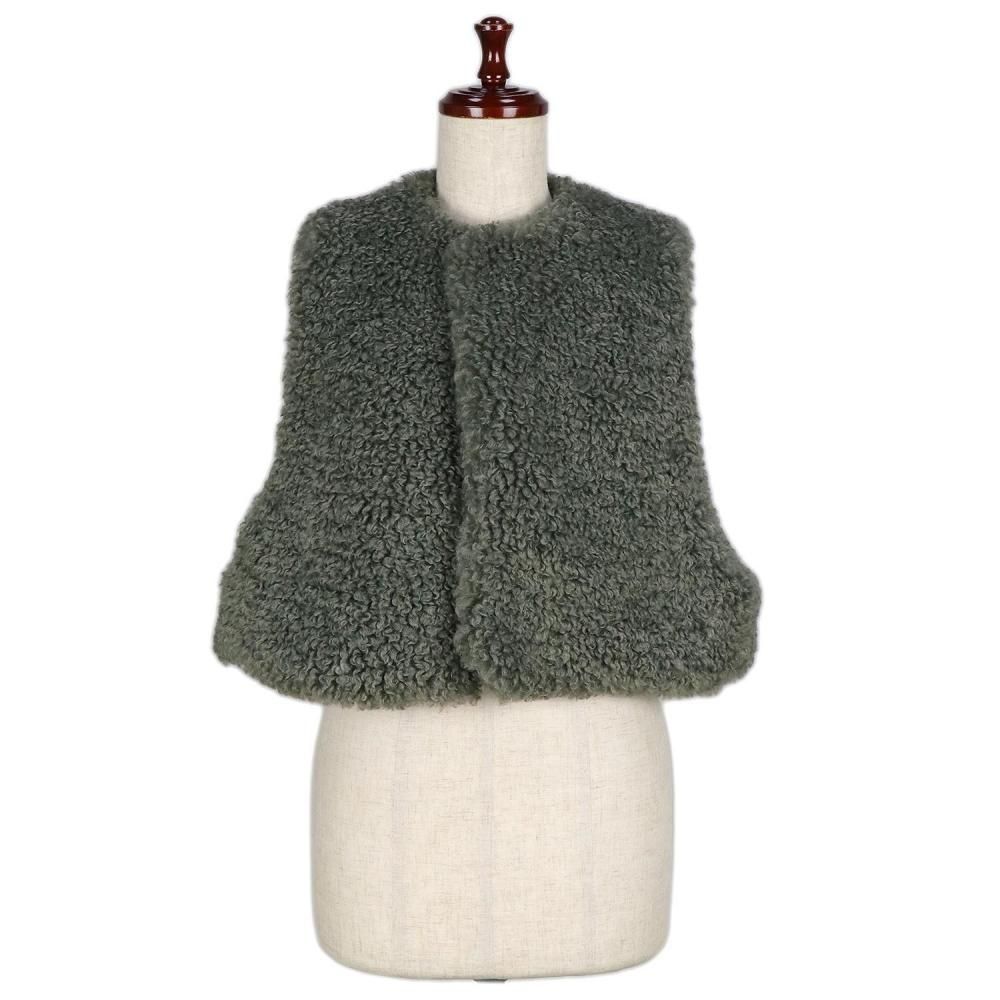 【HYKE(ハイク)】FAUX SHEARING VEST HYKE] ハイク FAUX SHEARLING VEST(WHITE)