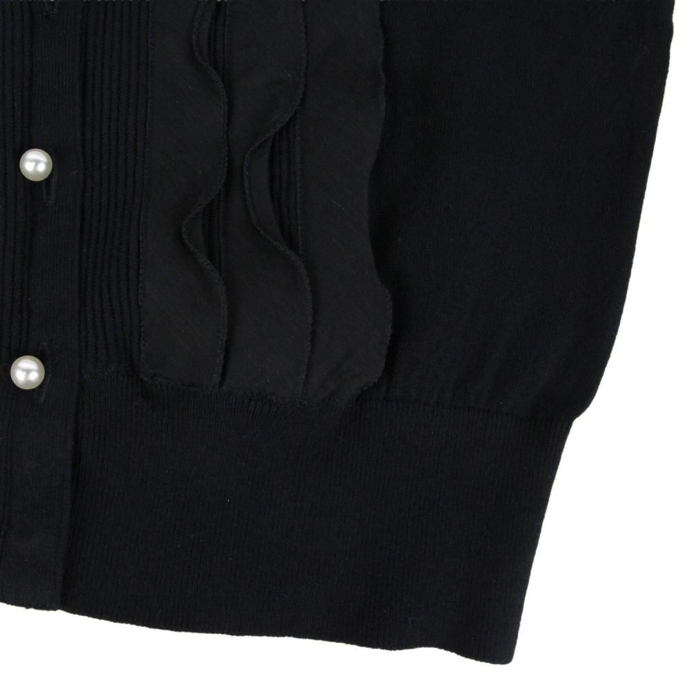 MARILYN MOON マリリンムーン frill pearl cardigan AT WORK