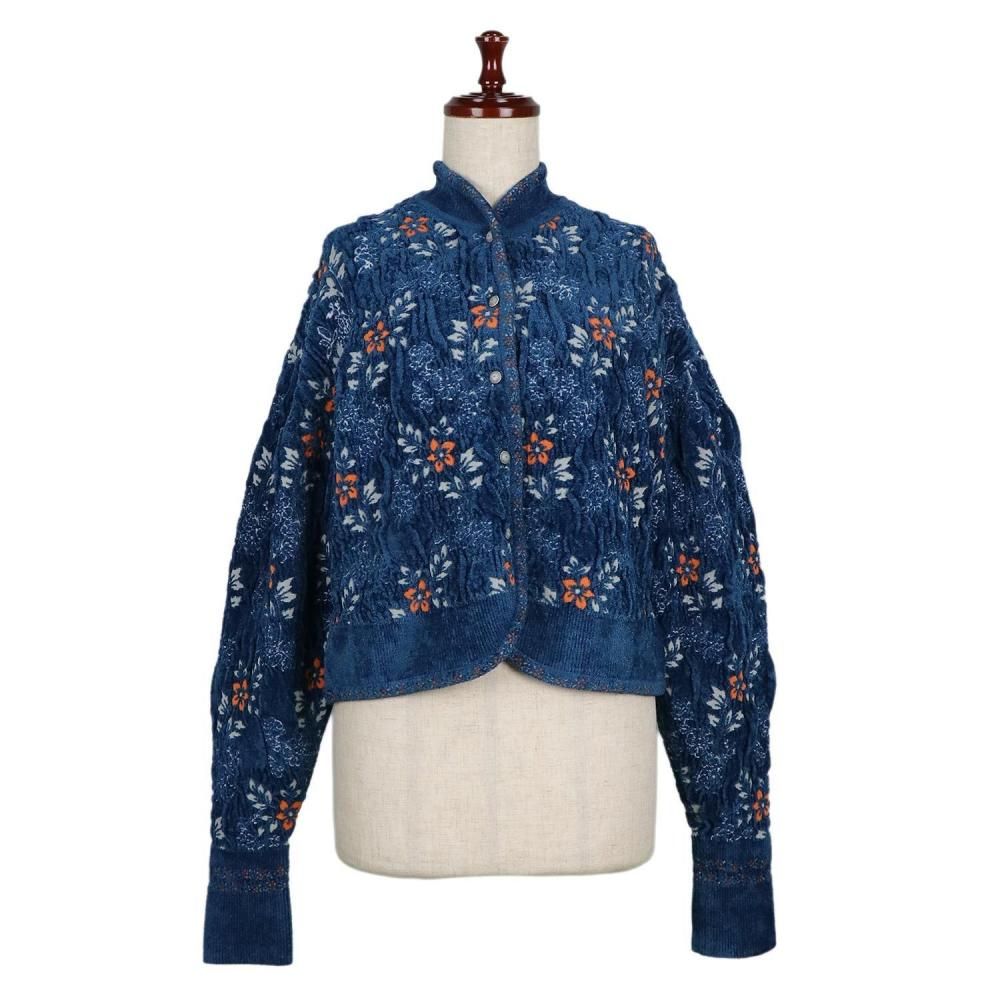 Mame Kurogouchi,マメ,Floral Motif Chenille Knited Cardigan