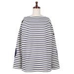 <img class='new_mark_img1' src='https://img.shop-pro.jp/img/new/icons1.gif' style='border:none;display:inline;margin:0px;padding:0px;width:auto;' />SAINT JAMES<br>ȥॹ<br>OUESSANT ELBOW PATCH(ECRU/MARIN) 01