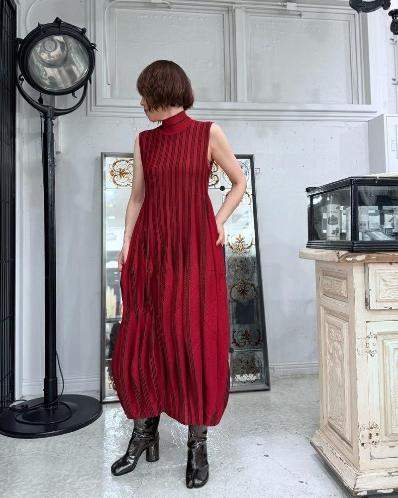 Mame Kurogouchi,マメ,Asymmetric Knitted Volume Dress