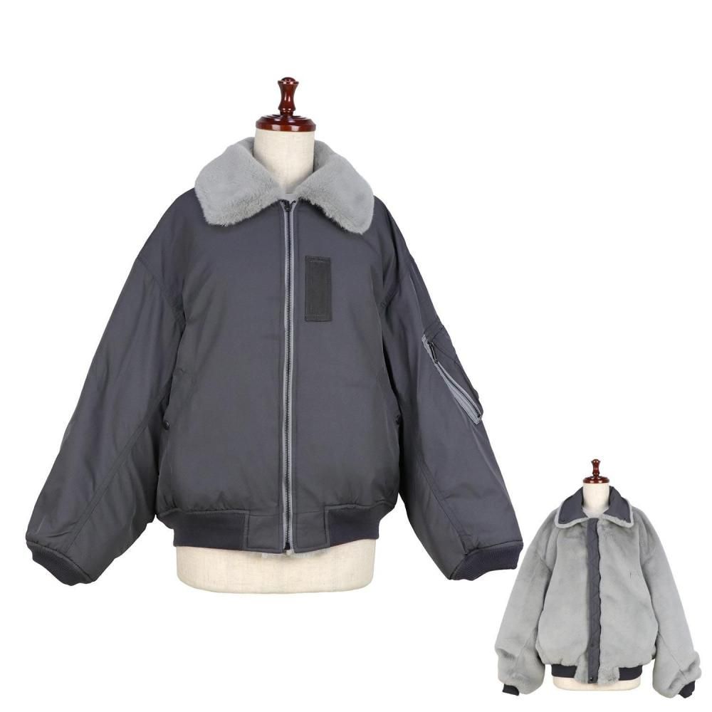 beautiful people ビューティフルピープル fur×taffeta B-15 blouson