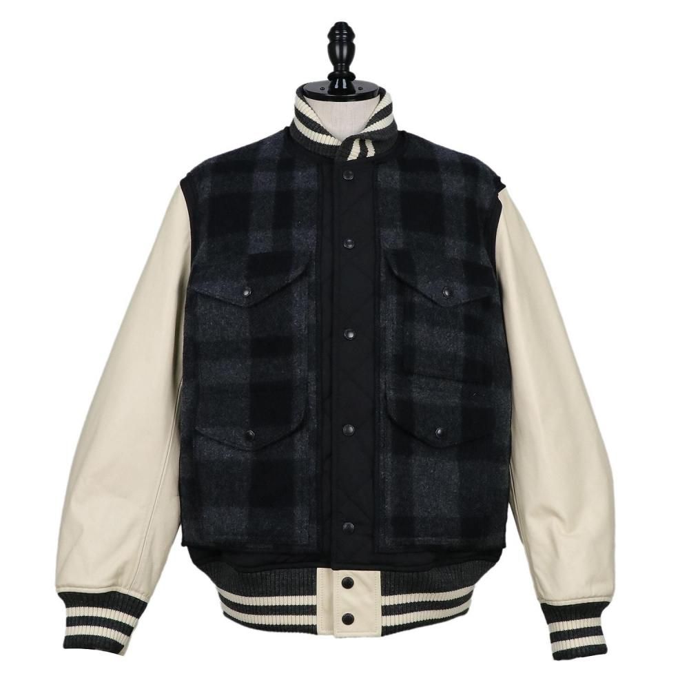 状態考慮 junya watanabe ウール×レザー　ダッフル DM28 状態考慮 junya watanabe ウール×レザー ダッフル DM28