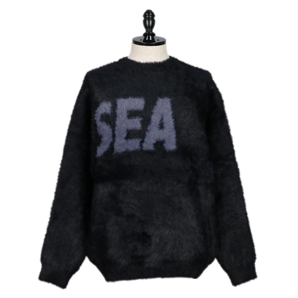 WIND AND SEAウィンダンシーShaggy BIGSEA Knit Sweater 02 - AT
