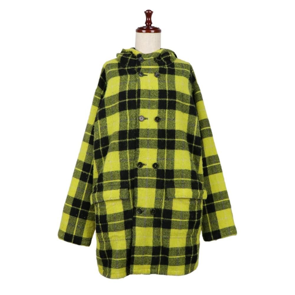 tao,タオ,ウールナイロン チェック柄コート