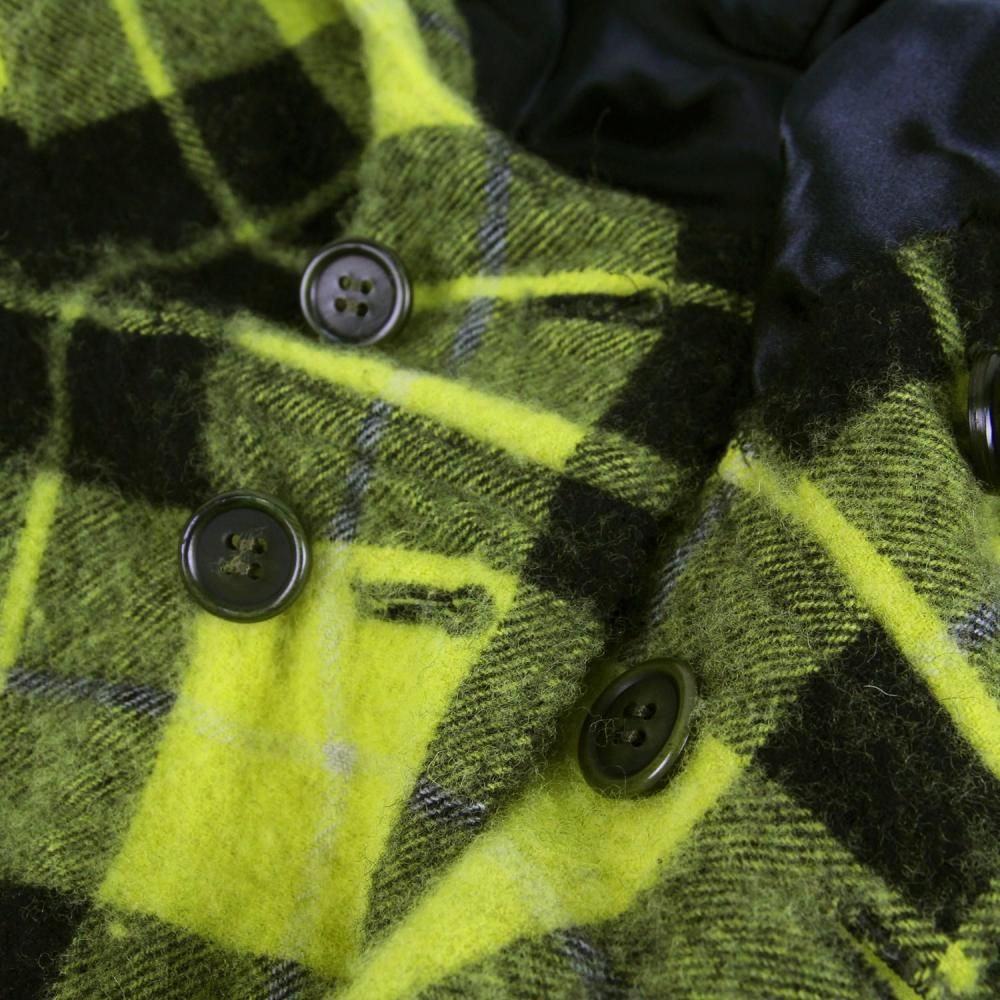 tao,タオ,ウールナイロン チェック柄コート