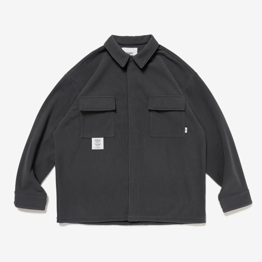 WTAPS ブラック セットアップ 03 WTAPSダブルタップスOBJ / LS / POLY. FLEECE 02 - AT WORK PLUS +