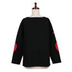 <img class='new_mark_img1' src='https://img.shop-pro.jp/img/new/icons1.gif' style='border:none;display:inline;margin:0px;padding:0px;width:auto;' />SAINT JAMES<br>ȥॹ<br>OUESSANT HEART ELBOW PATCH(NOIR/TULIP) 01