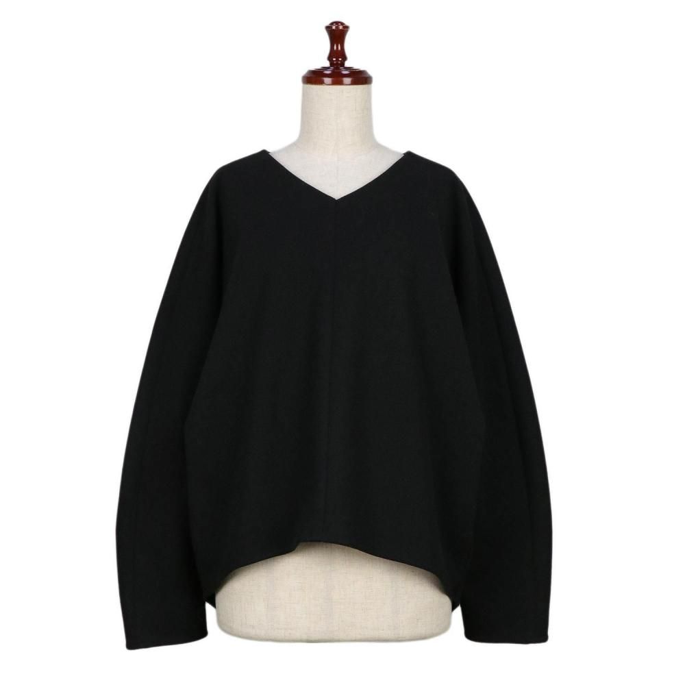 ベリーリーページ3点 three dots スリードッツ Wooly jersey cocoon pullover AT WORK