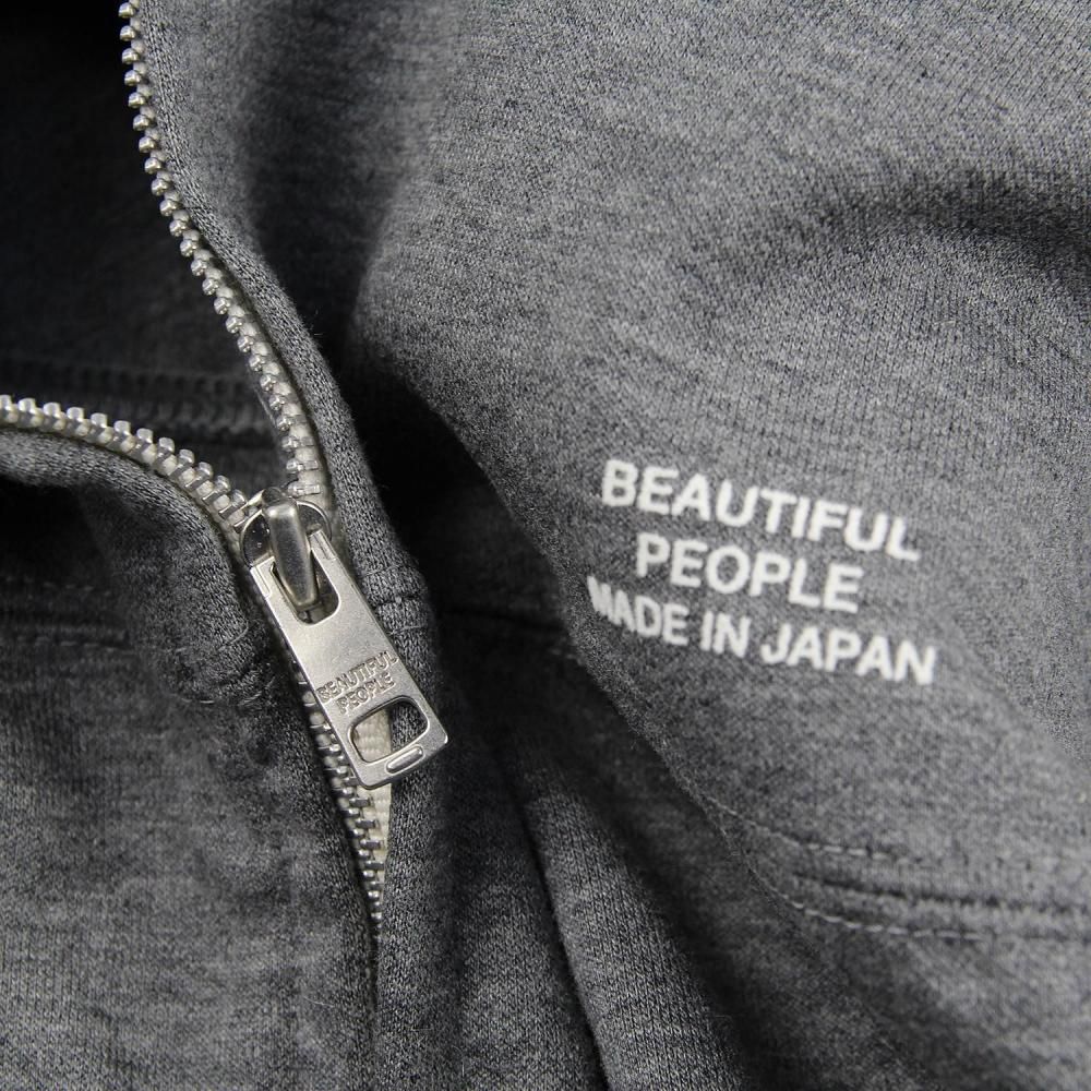 beautiful people ビューティフルピープル compact double jersey zip