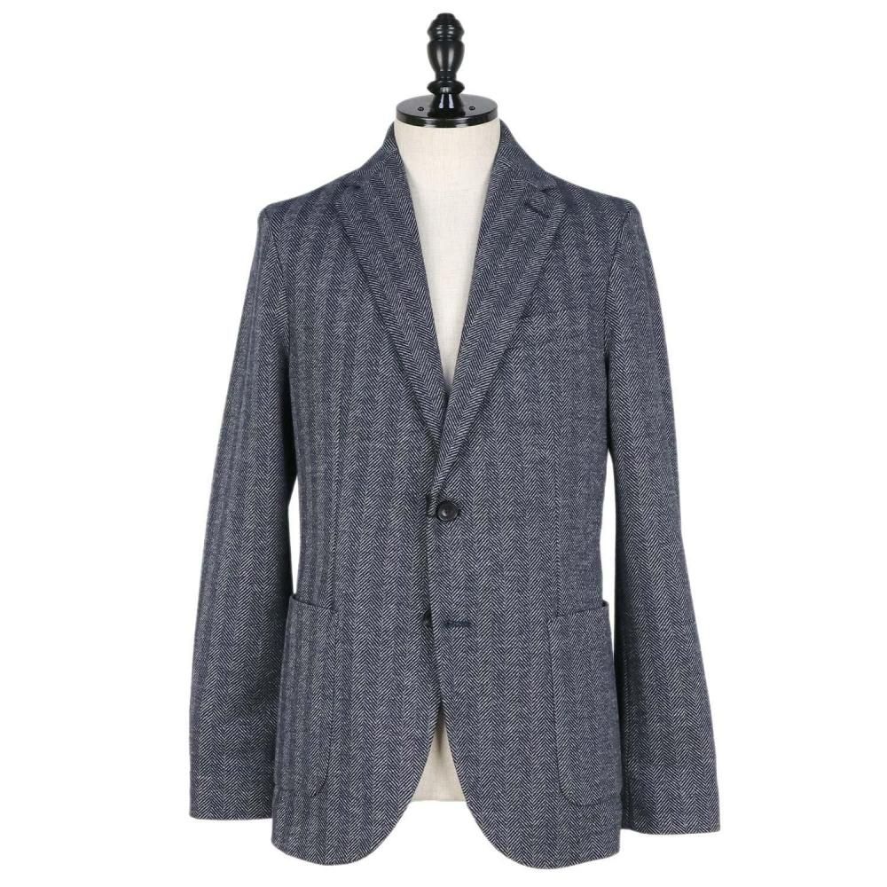 CIRCOLO 1901 テーラードJKヘリンボーン 霜降り 斑 48極美品 L CIRCOLO 1901 チルコロ1901 ヘリンボーン ストライプJKT