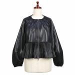 <img class='new_mark_img1' src='https://img.shop-pro.jp/img/new/icons1.gif' style='border:none;display:inline;margin:0px;padding:0px;width:auto;' />MARILYN MOON<br>マリリンムーン<br>eco leather pleats jacket 01