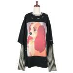 <img class='new_mark_img1' src='https://img.shop-pro.jp/img/new/icons1.gif' style='border:none;display:inline;margin:0px;padding:0px;width:auto;' />Little sunny bite<br>��ȥ륵�ˡ��Х���<br>Disney collection<br>lady fake layered long tee 04