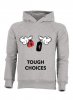 Trendy & Rare (トレンディ＆レア) Hooded Sweatshirt  Tough choices  Grey