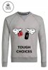 Trendy & Rare (トレンディ＆レア) Sweatshirt  Tough choices  heather grey