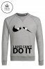 Trendy & Rare  Sweatshirt   CAN'T DO IT heather grey