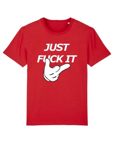 Trendy & Rare (トレンディ＆レア) T-shirt JUST FUCK IT Red