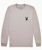 <img class='new_mark_img1' src='https://img.shop-pro.jp/img/new/icons14.gif' style='border:none;display:inline;margin:0px;padding:0px;width:auto;' />PacSun×Playboy  Playboy By PacSun Collar Logo Long Sleeve T-Shirt　Grey