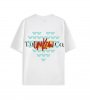 UMKOWTIXXANY BUTTERFLY OVERSIZED T-SHIRTWHITE