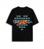 UMKOWTIXXANY BUTTERFLY OVERSIZED T-SHIRTBLACK