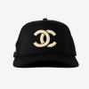 OMA DESIGN STUDIOS DOUBLE C CURVED BRIM HAT (BLK/CRM)