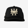 OMA DESIGN STUDIOS QUEENS NY CURVED BRIM HAT (BLK/CRM)
