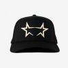 OMA DESIGN STUDIOS STAR HOUSTON CURVED BRIM HAT (BLK/CRM)