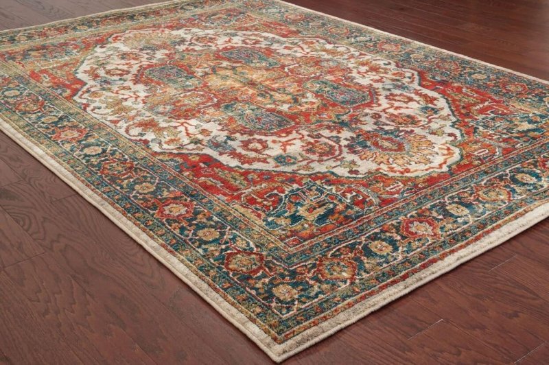 ペルシャ絨毯柄 豪華 オリエンタルラグ カーペット 絨毯 クラシック 
