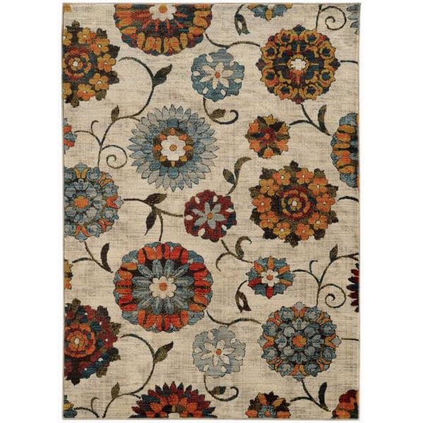 花柄 オリエンタル フローラル デザインラグ カーペット 絨毯 輸入ラグ Oriental Weavers Sedona 6361 Rug