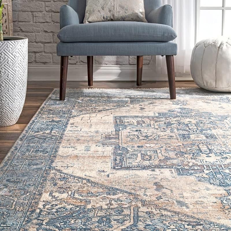 トライバル メダリオン柄ラグ | ヴィンテージ風 - ラグ 絨毯