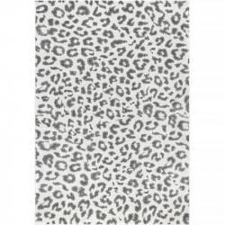 å  쥬 쥪ѡ ҥ祦 ǥ饰 졼Gray Leopard Print Area Rug