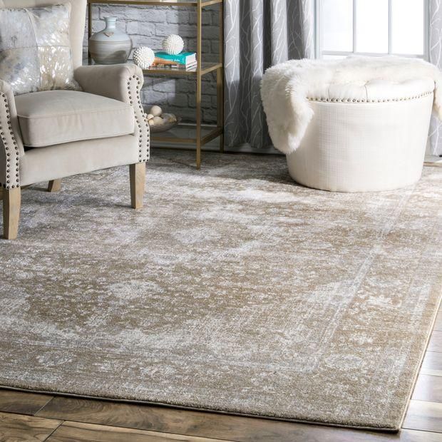 ペルシャ柄 メダリオン ヴィンテージ風ラグ ブラウン 【Bosphorus BD07 Distressed Persian Brown Rug】 -  ラグ 絨毯 カーペット専門店｜IERUG：イエラグ｜海外デザイン