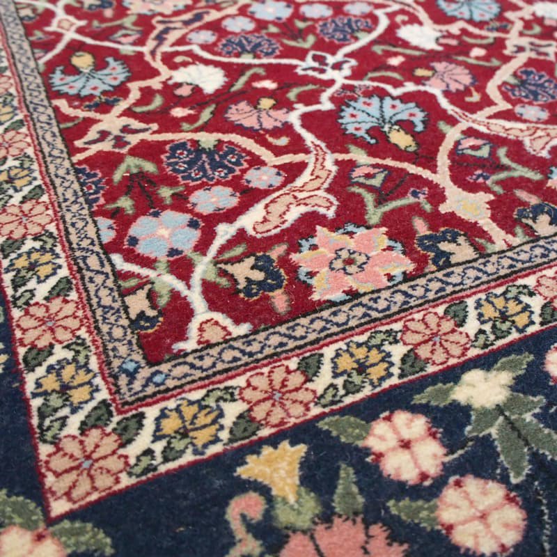トルコ絨毯 シュメル工房 ウール手織り 150×220cm ヴィンテージラグ オールド絨毯